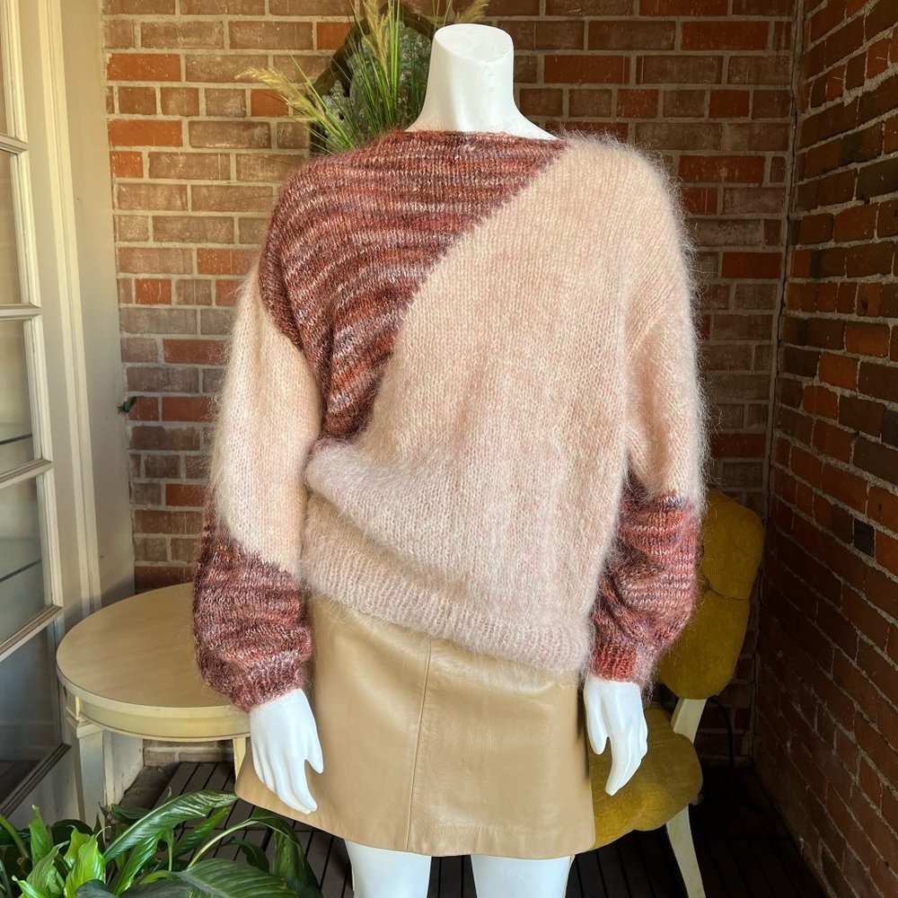 1980s Striped Mohair Sweater